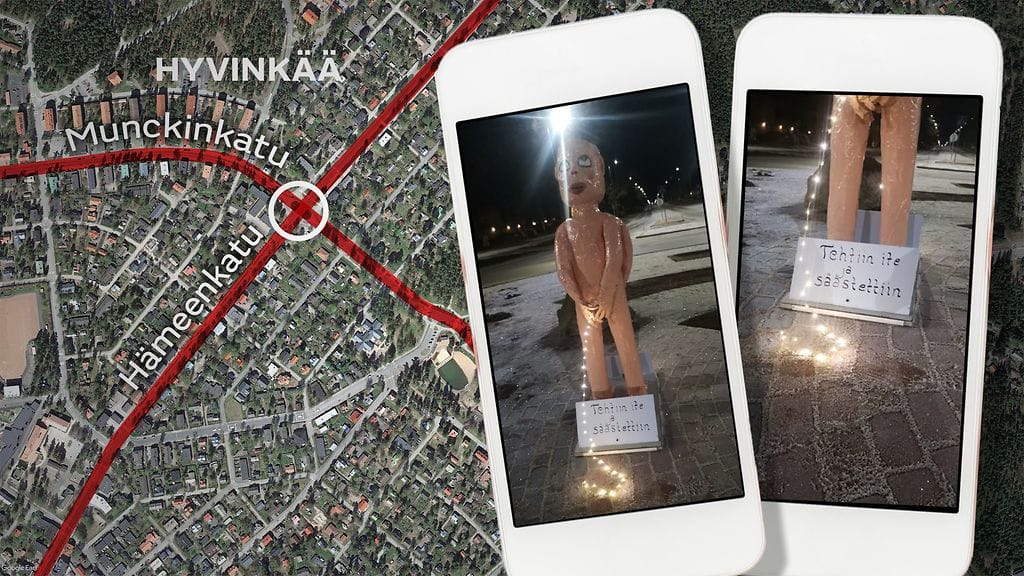 Pissapoika-patsas Hyvinkäällä