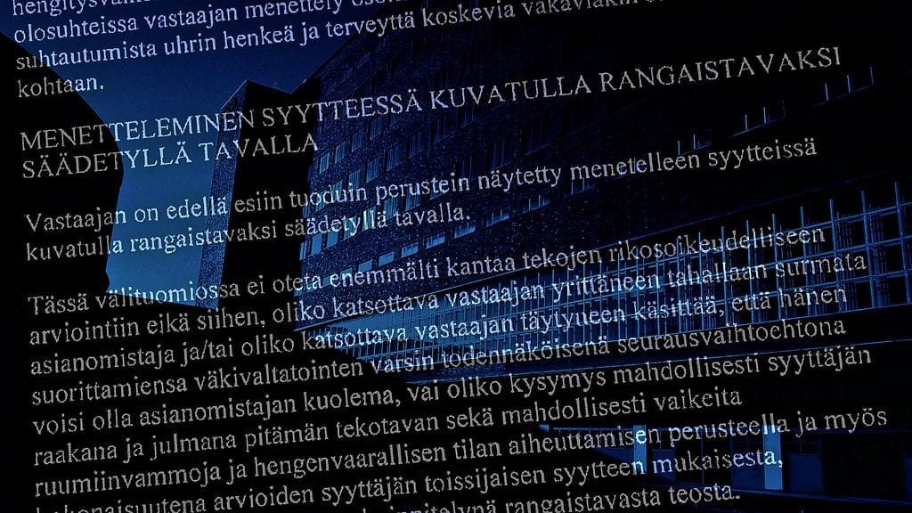 Käräjäoikeus totesi 60-vuotiaan miehen toimineen rangaistavasti, mutta rikosnimikkeeseen otetaan kantaa vasta mielentilatutkimuksen jälkeen.