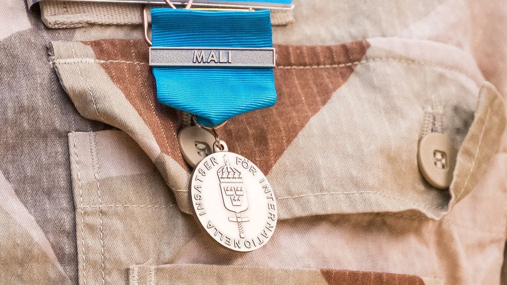 Mies sai vilpillään vastuullisen tehtävän Ruotsin Malin YK-operaatiossa.