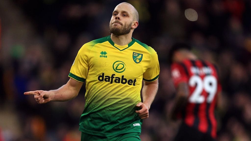 Teemu Pukki heilutti maaliverkkoja Norwichille lauantain Valioliiga-kierroksen ottelussa Bournemouthia vastaan.