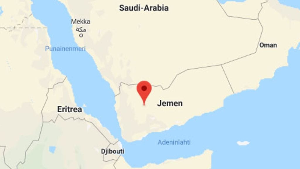 Sotilaslähteiden mukaan isku tehtiin lauantaina iltarukousten aikaan Maribissa Kuva: Goole Maps.