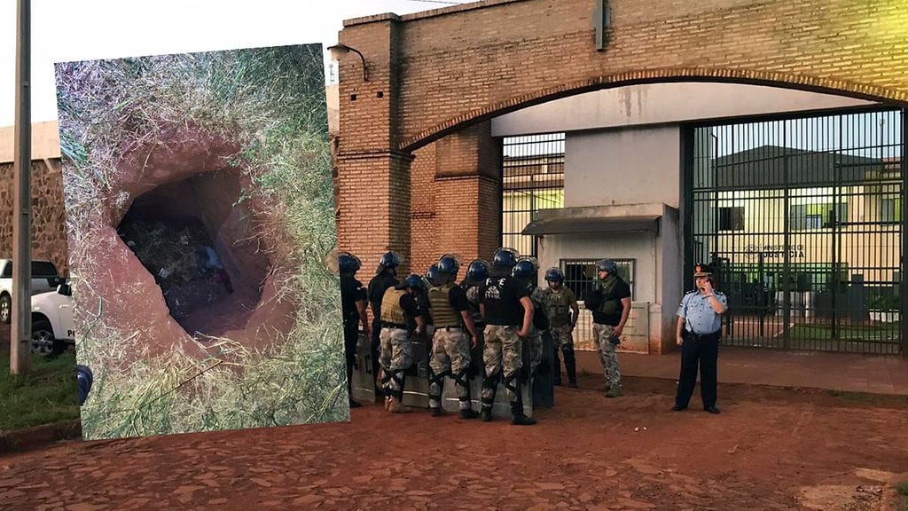 Lähes 80 vankia pakeni tunnelia pitkin Paraguayssa.