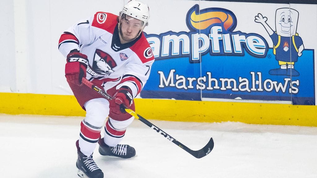 Aleksi Saarela oli AHL:ssä vireessä. Arkistokuva.