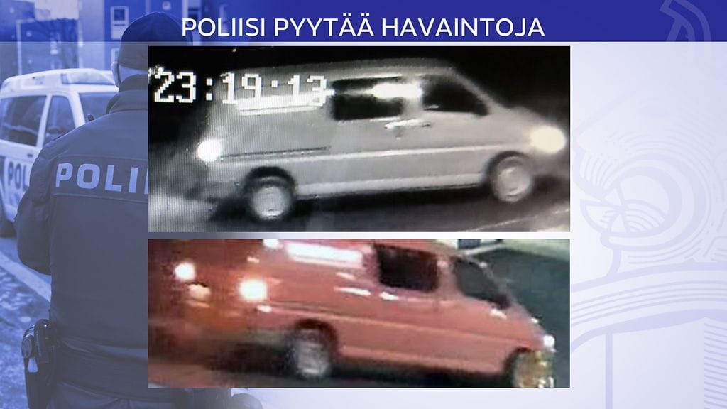 Auton väri näyttää valvontakamerakuvissa vaalealta.
