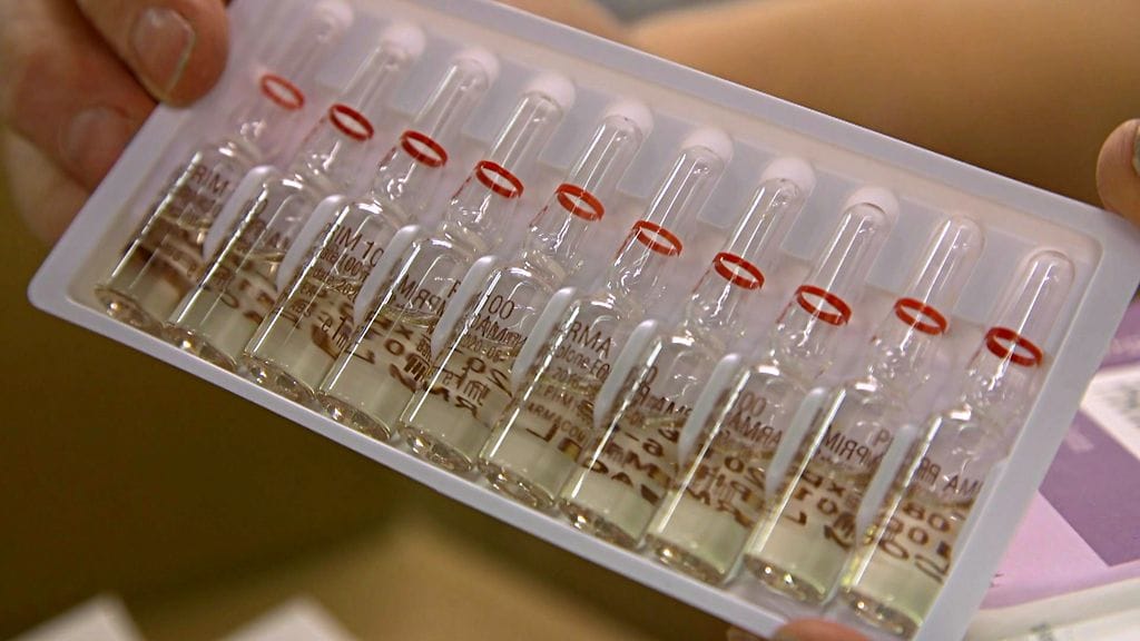 Tullin takavarikoimia dopingampulleja. Kuvan ampullit eivät liity tuoreeseen tapaukseen.