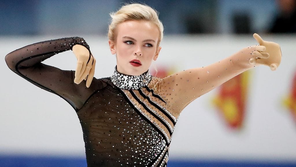 Emmi Peltonen EM-jäillä.