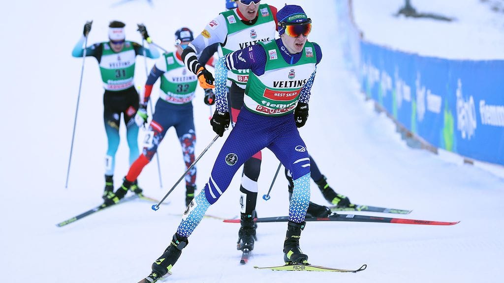 Ilkka Herola oli jälleen vahvassa vauhdissa hiihto-osuudella.