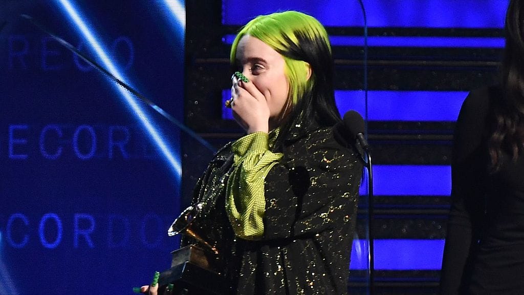Billie Eilish voitti viisi Grammy-palkintoa vuoden 2020 gaalassa.