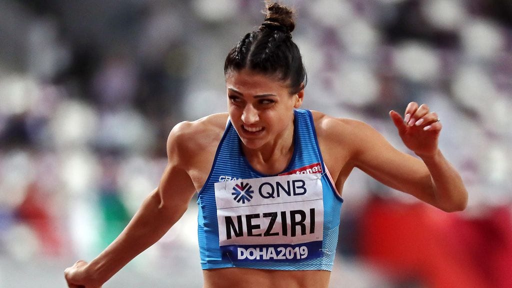 Nooralotta Neziri oli vauhdissa.
