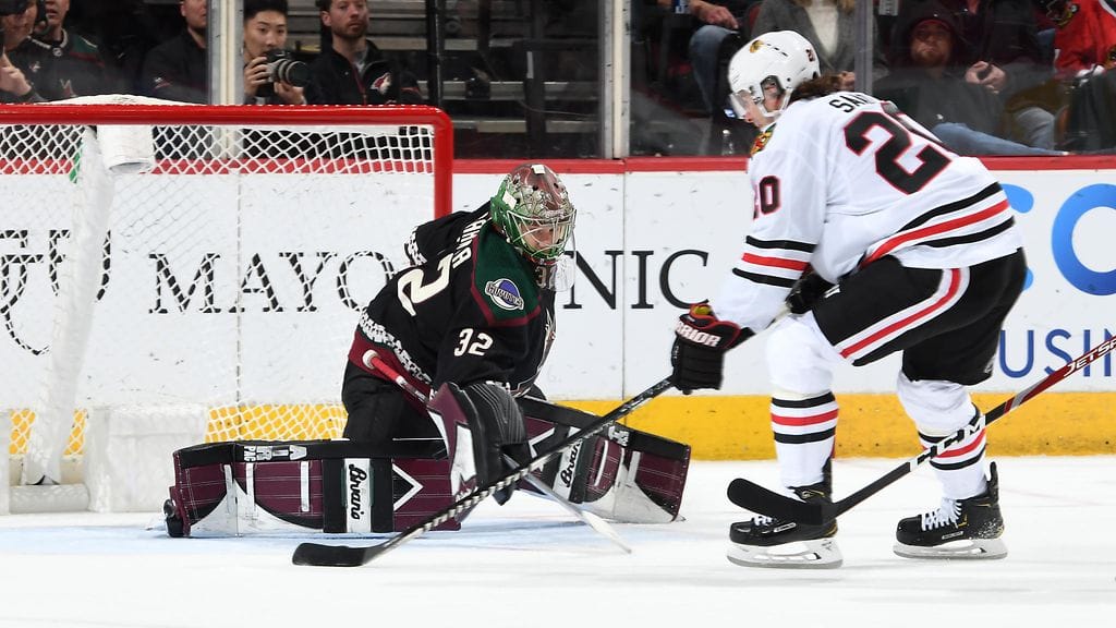 Antti Raanta pelasi Chicagoa vastaan yhden kauden vahvimmista peleistään.