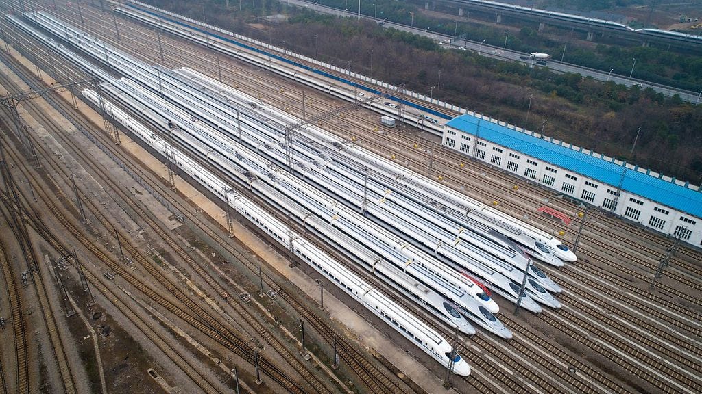 Aleksi Ovaskaisen oli tarkoitus matkustaa Wuhanin lähelle. Junaliikenne Wuhaniin on pysäytetty koronaviruksen takia. Kuvituskuva Wuhanin juna-asemalta.