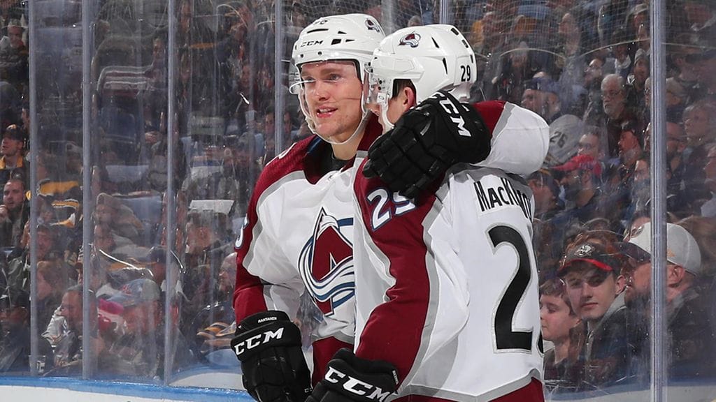 Mikko Rantanen teki kauden 16. maalinsa Buffalo-voitossa.