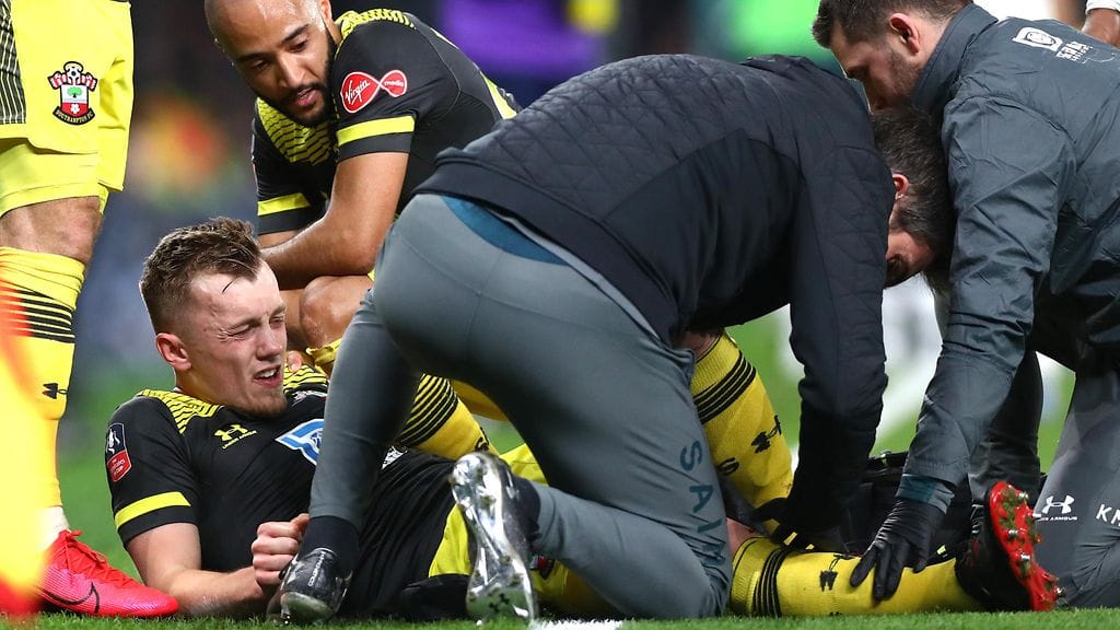 James Ward-Prowse sai ikävän vamman Tottenham-ottelussa.