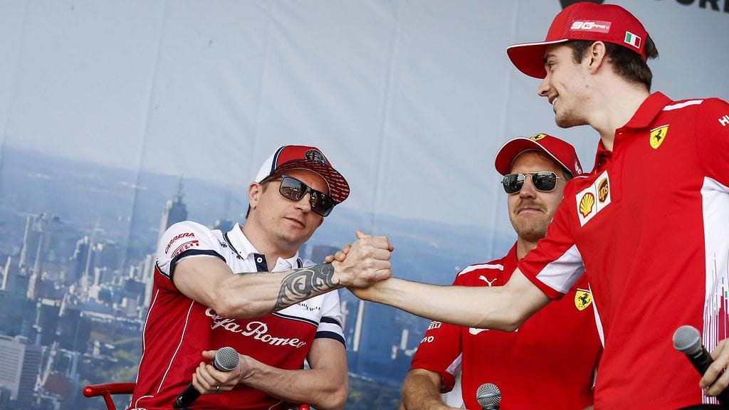 Filtteri arpoi Kimi Räikkösen Charler Leclerciksi.