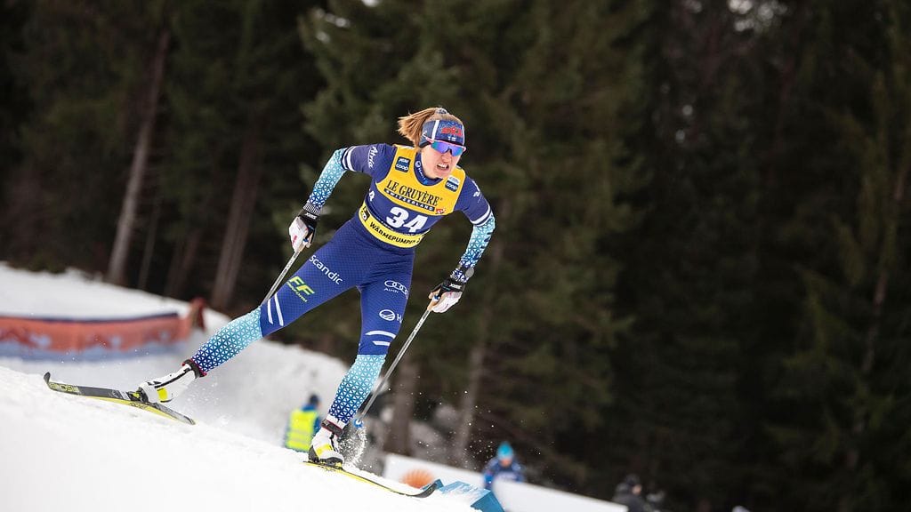 Katri Lylynperä oli sprintin aika-ajossa nopein suomalaisnainen. KUVA: All Over Press