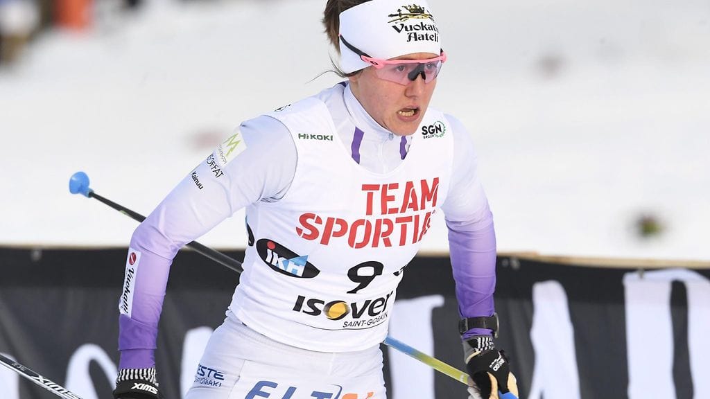 Katri Lylynperä oli paras suomalainen sprintin puolivälierissä Falunissa.