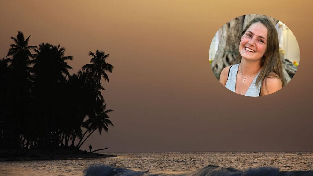 Hanna Wänerskog katosi Oahun saarella Havaijilla perjantaina. Kasvokuva Hannan isän Facebook-sivulta.