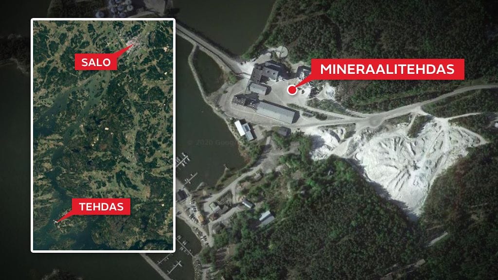 Kärähtänyt kondensaattori aiheutti aamulla suurhälytyksen Salossa sijaitsevalle mineraalitehtaalle.