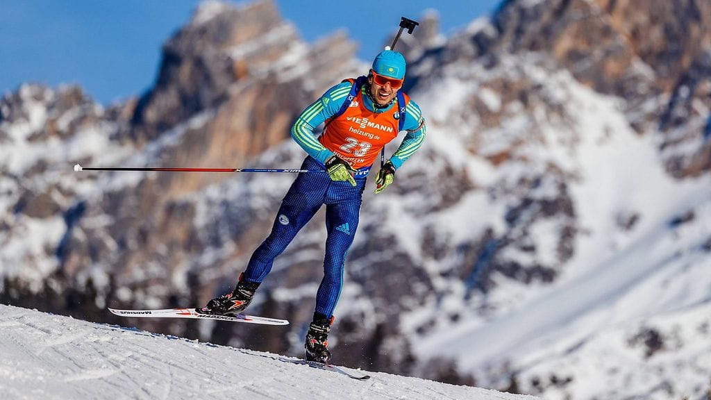 Anton Pantov maailmancupissa Hochfilzenissa helmikuussa 2017.