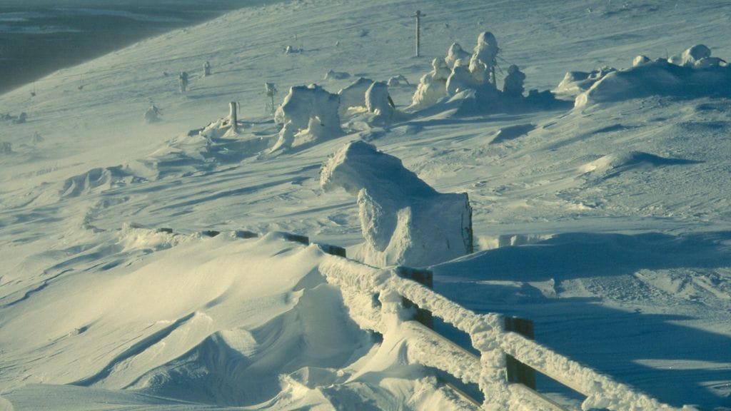 Pyhätunturi talviaikaan. Kuvituskuva.