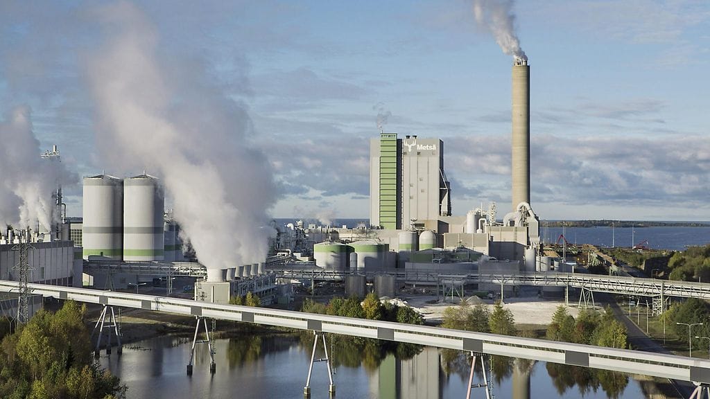 Metsä Groupin Rauman sellutehdas.