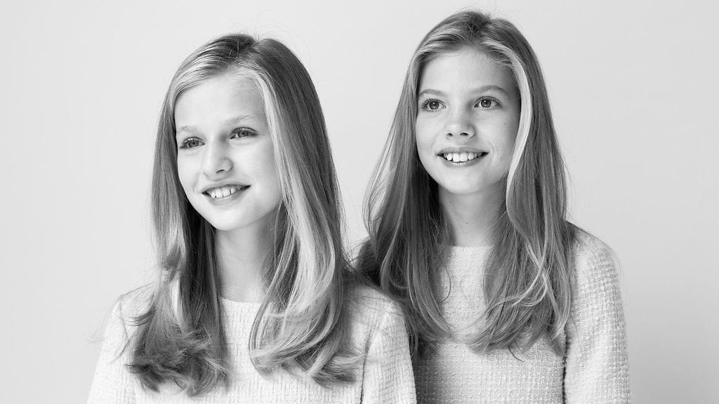 Espanjan prinsessat Sofia ja Leonor on totuttu näkemään julkisuudessa vain harvoin.