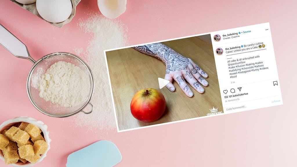 Benin leipoma käsikakku on hämmästyttävän aidon näköinen.