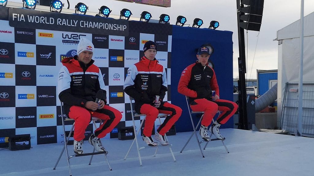 Toyota nappasi Ruotsin rallin testierikoiskokeelta kolmoisvoiton. KUVA: Toni Heinonen.