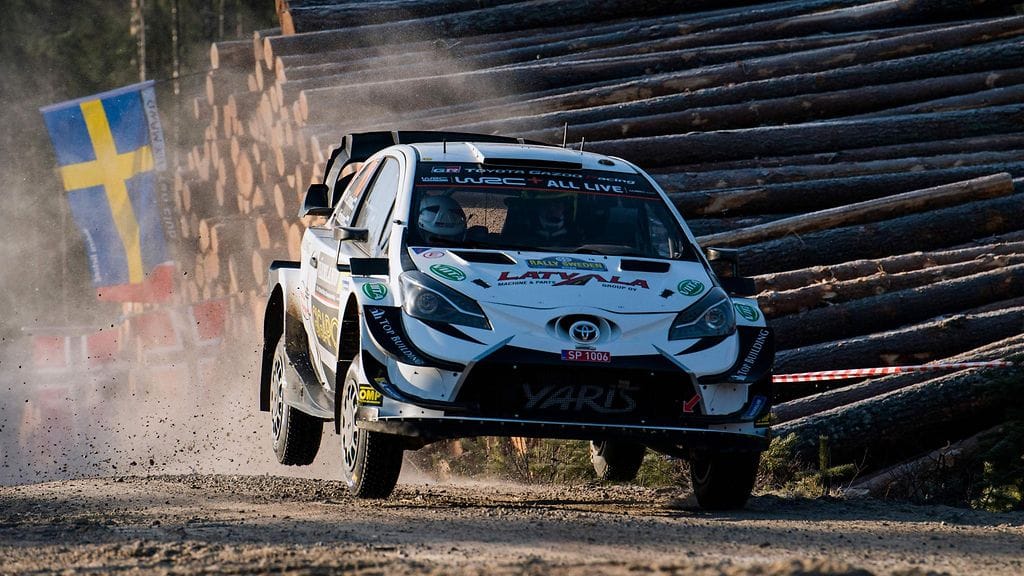 Jari-Matti Latvalan ralli Ruotsissa jäi lyhyeksi.