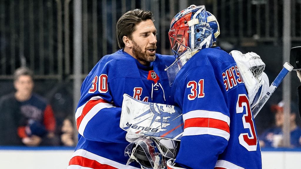 Henrik Lundqvist on joutunut väistymään nuoren Igor Shesterkinin tieltä Rangersin maalivahtitriossa.