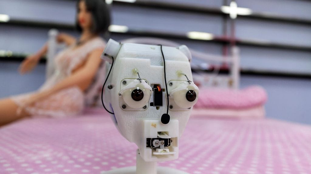 Lapsenkokoinen seksirobotti ilman ihmismäistä "ihoa" ja muita ulkoisia piirteitä.