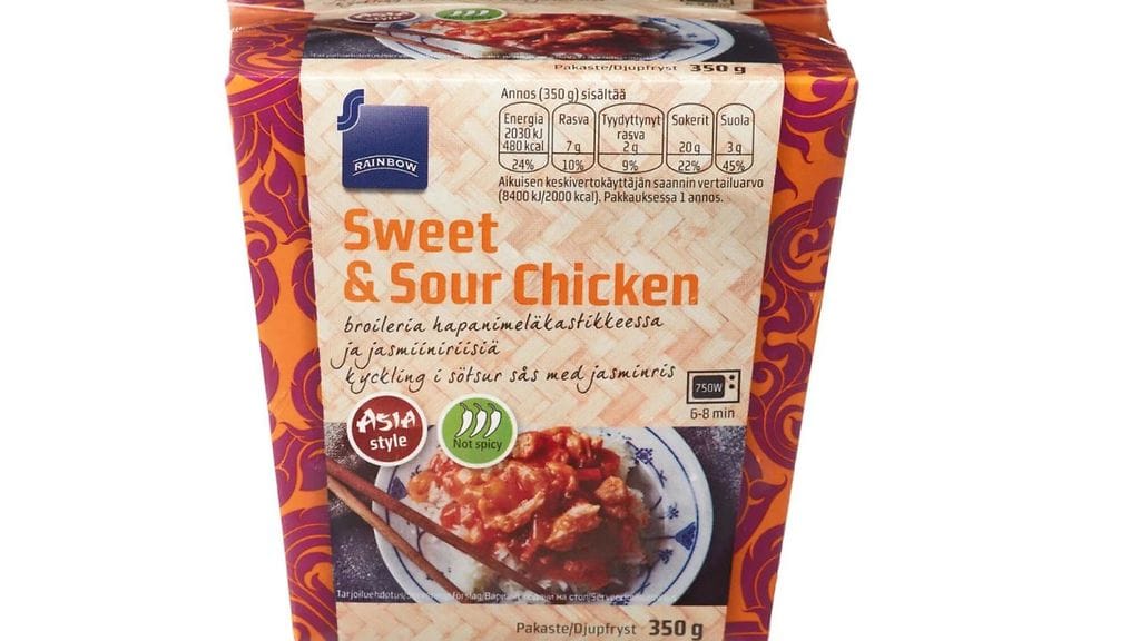Rainbow'n pakasteateriaan lipsahti väärää kastiketta.
