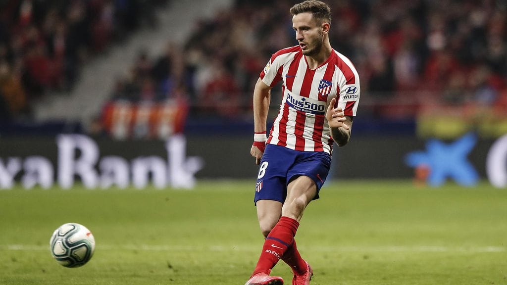 Saul tuikkasi Atletico Madridin 1–0-johtoon Liverpoolia vastaan.
