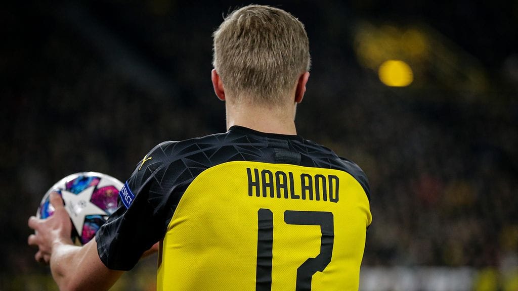 Erling Braut Hålandin nimi on jalkapallomaailman huulilla.