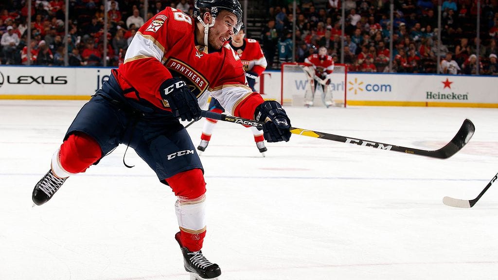 Aleksi Saarela teki ensimmäisen NHL-maalinsa.