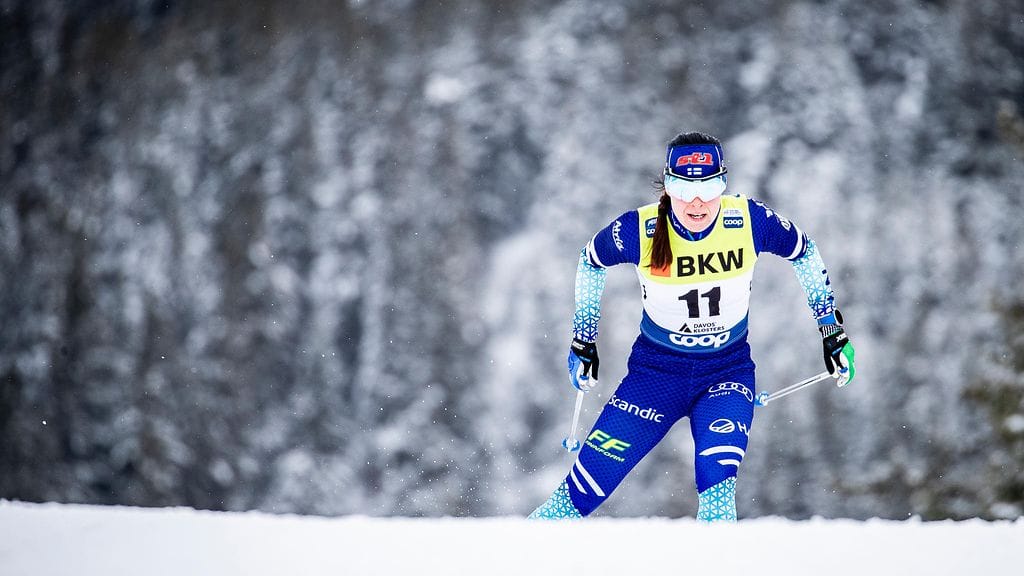 Torstain 34 kilometrin etappi Ski Tourilla oli Krista Pärmäkoskelle kova koettelemus.