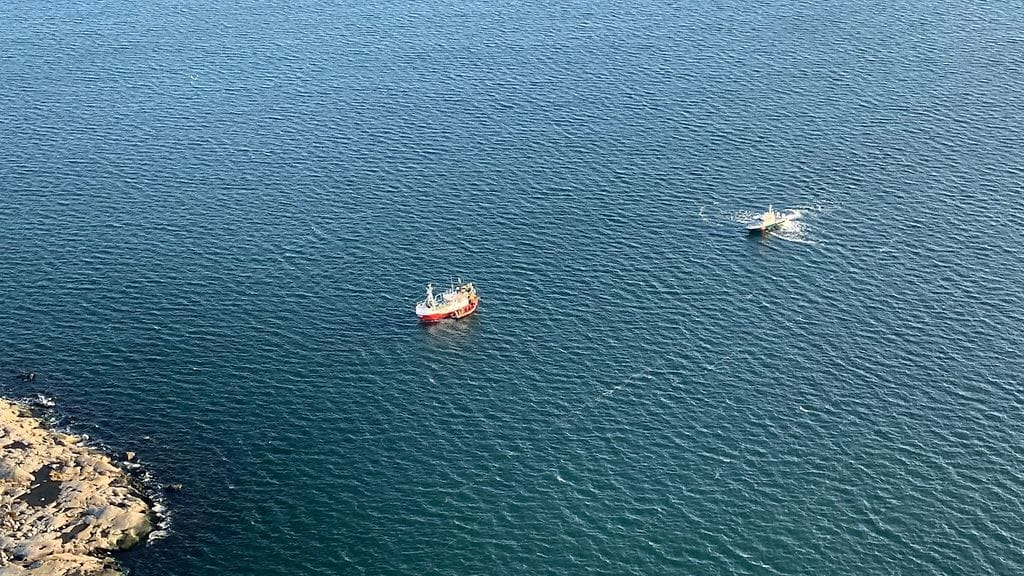 Länsi-Suomen merivartioston kuvaa tapahtumapaikalta.