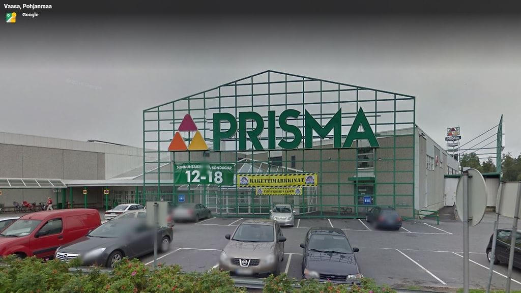 Kuvassa Vaasan Prisma. Kuva: Google.