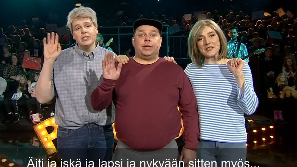 Putouksessa nähtiin hulvaton musiikkiparodia.