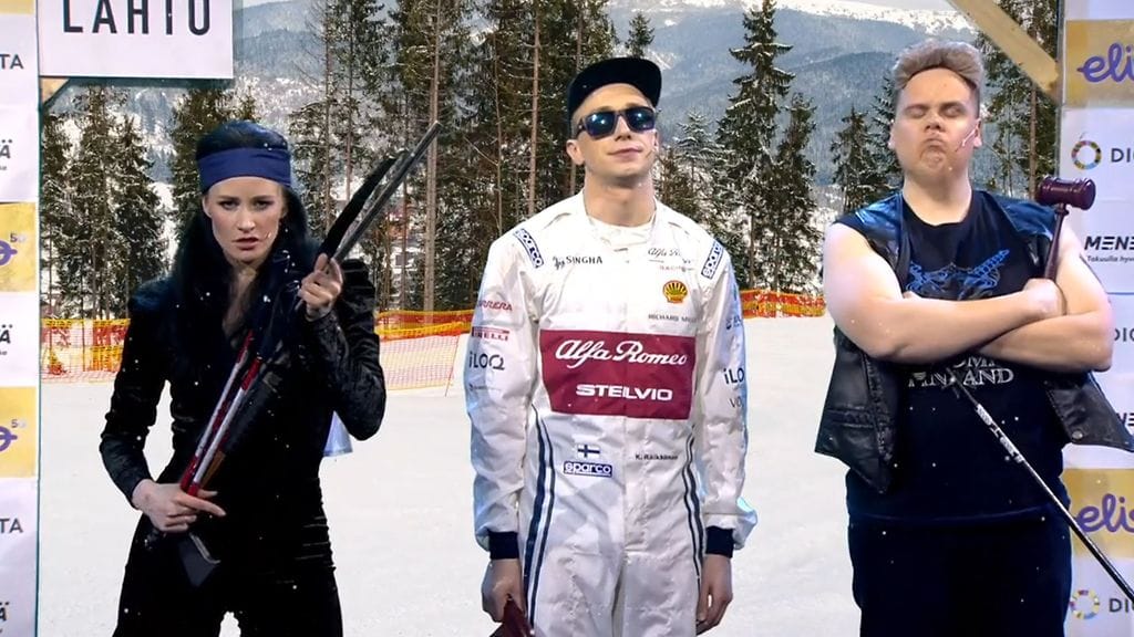 Putouksessa nähtiin parodia Martina Aitolehdestä, Kimi Räikkösestä ja Aki Palsanmäestä.