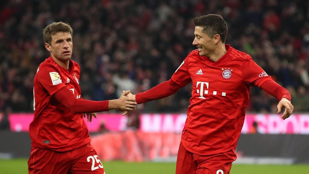 Thomas Müller ja Robert Lewandowski muodostavat Bayern Münchenille tehokkaan duon.