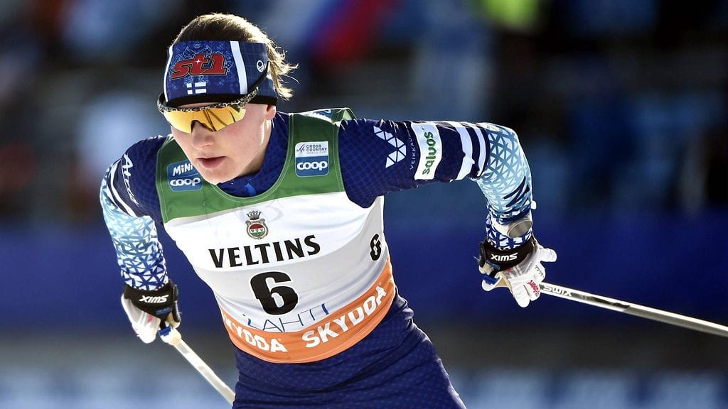 Johanna Matintalo hiihti lauantaina kymmenenneksi Salpausselällä.