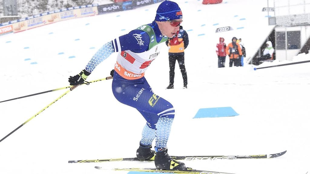 Lauri Vuorinen oli hyvässä vauhdissa Salpausselän viestissä.