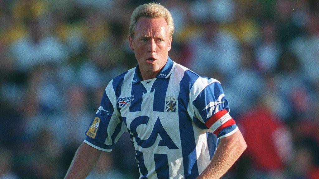 Stefan Lindqvist kuvattuna IFK Göteborgin paidassa vuonna 1997.