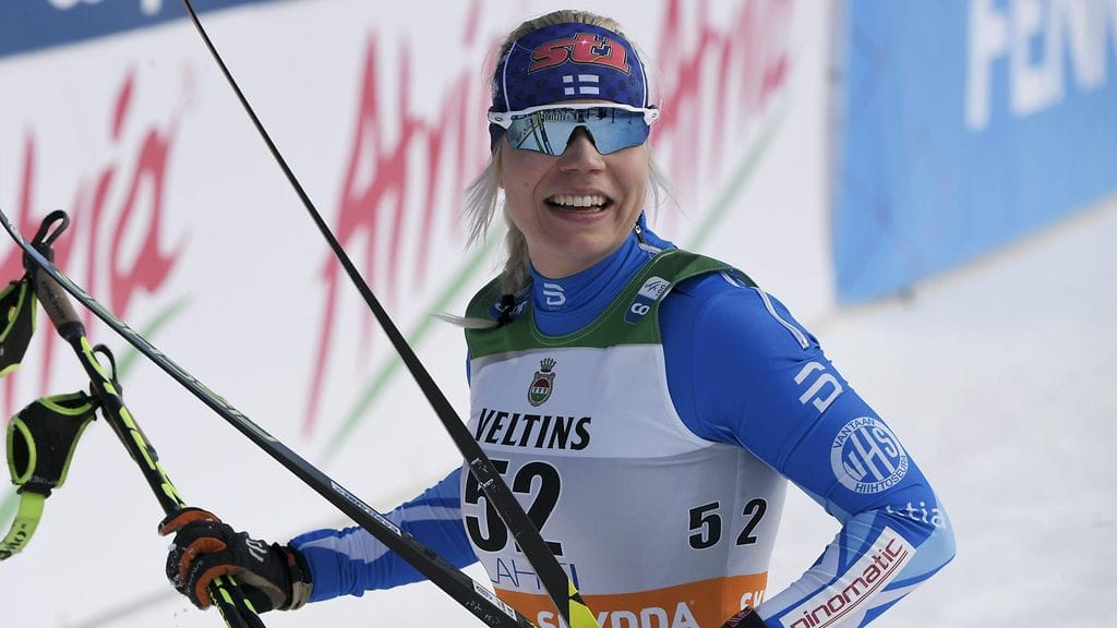 Jasmi Joensuu hiihti Konnerudin sprintissä 24:nneksi, mikä on hänen uransa paras maailmancup-sijoitus.