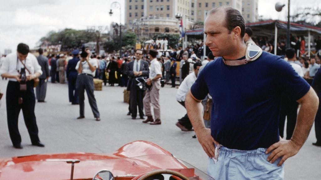 Juan Manuel Fangio Havannassa vuonna 1957.