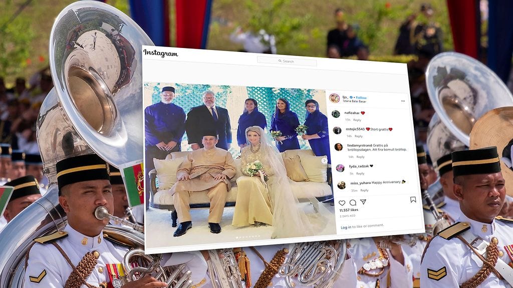 Ruotsalainen Louise Johansson avioitui malesialaisen prinssin kanssa vuosi sitten.