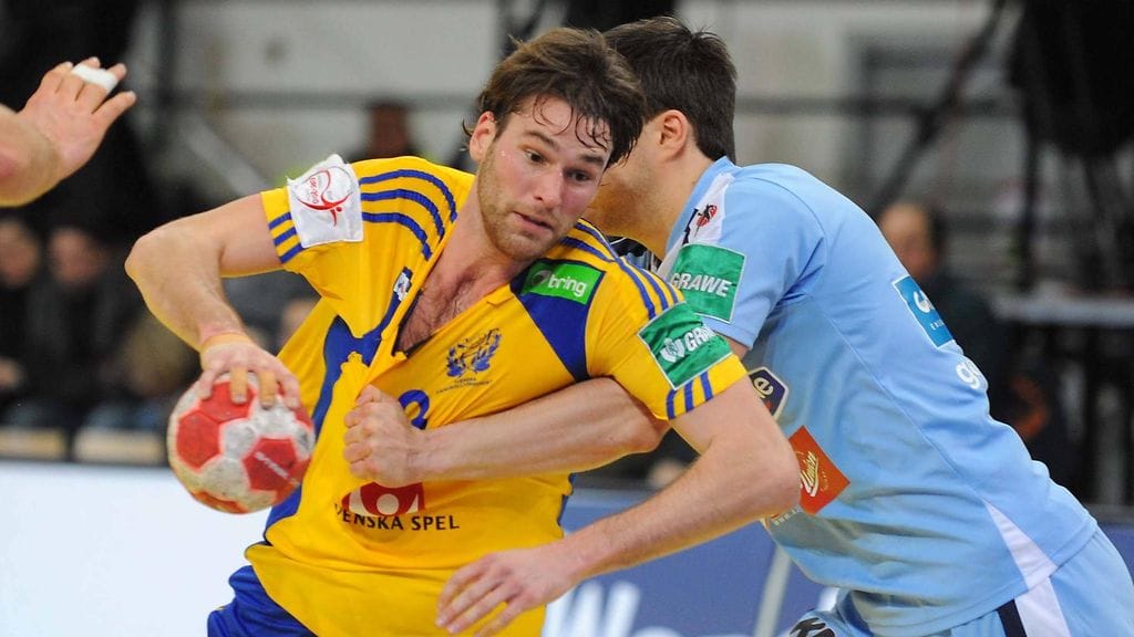 Fredrik Larsson pelasi Ruotsin maajoukkueessa 36 ottelua. Kuva vuodelta 2010.