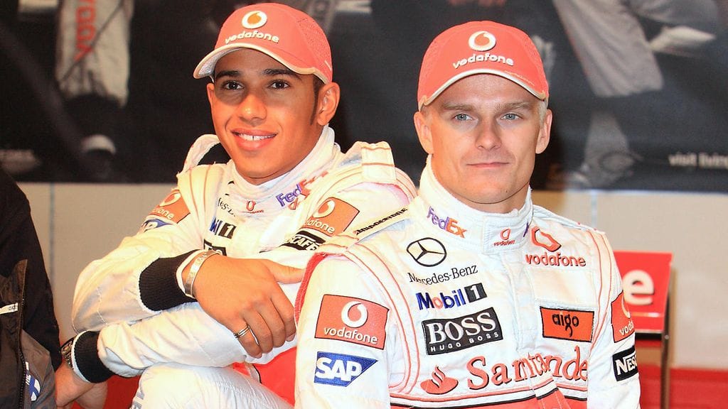 Lewis Hamilton oli liian kova vastustaja Heikki Kovalaiselle.
