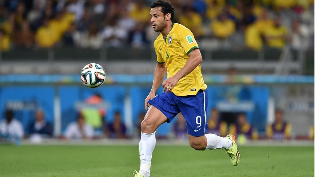 Fred Brasilian paidassa jalkapallon MM-kisoissa 2014.